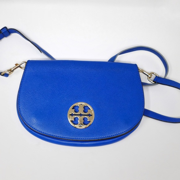 Tory Burch Handbags - Tory Burch Blue Convertible Jamie Crossbody